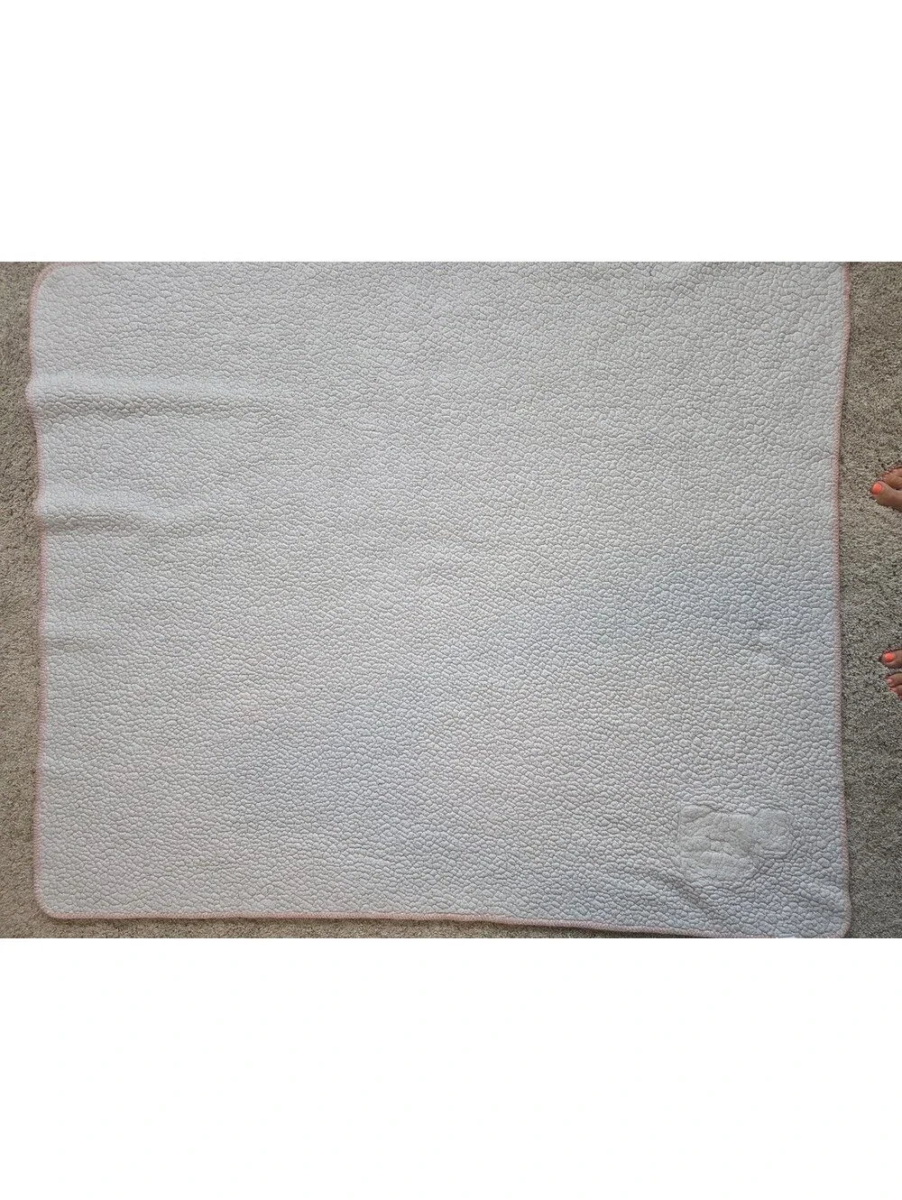 PINK Victoria's Secret Pink Camo Sherpa Throw Blanket 50x60 Varsity P Logo